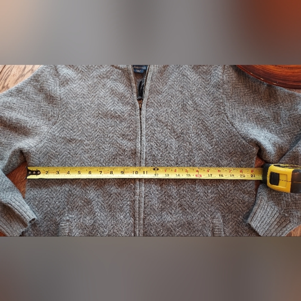 Gray Full-Zip Sweater